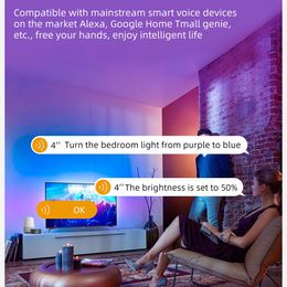 Tuya WiFi Smart Ceiling Lights RGBCW Dimmable LED Lights Modern Lamp Smart Life Voice Control for Alexa Google Home Decor