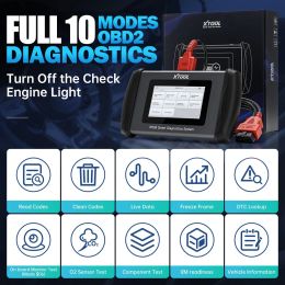 XTOOL InPlus IP508 OBD2 Scanner Engine Transmission Airbag ABS Systems Car Diagnostic Tools Code Reader 6 Resets Free Update