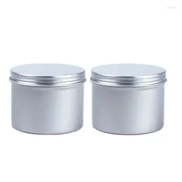 Storage Bottles 36pcs 100ml Accessory Jars 65x50mm Silver Gold Candle Tins Containers 100g Empty Aluminum Flower Tea Food Candy Tin Metal