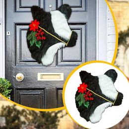 Decorative Flowers Grapevine Star Lighted Outdoor Christmas Wreath Farming Cattle Decoration Winter Head Home Decor