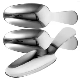 Spoons 3 Pcs Dessert Spoon Coffee Stainless Steel Scoop Teaware Accessories For Tool Scoops Household Tableware 304 Baby