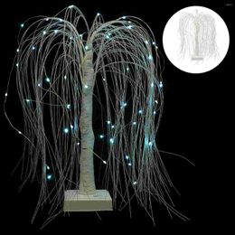 Decorative Flowers 1Set RGB Lighted Willow Tree LED Christmas Decoration Branch Night Light No