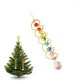 Decorative Figurines Prism Hang Crystals Rainbow Maker Pendant Wind Spinners Outdoor Sun Catcher For Chandeliers Christmas