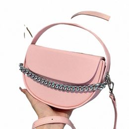 2023 New Designer Women Chain Shoulder Bags Small Totes Brand Lady Pink Blue Green Saddle Bags Handbags And Purse Evening Clutch t5e3#