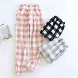 Pajama Pants Women Flannel Warm Pants Plus Fleece Thickened Coral Fleece Large Size Warm Home Pants