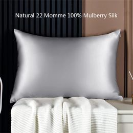 Natural 22 Momme 100 Mulberry Silk multicolor pillowcases pillow cases Envelope Clre standard queen king 5166cm 240325