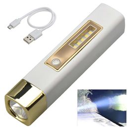 Flashlight Strong Charging Emergency Super Bright Long Range Home Outdoor Urinary Portable Mini LED Light 871975