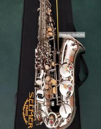 France MARK VI Classic Model Alto Eb Tune Saxophone Nickel Plated E Flat Sax With Case Mouthpiece Reeds Straps Professional7212524