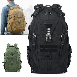 Bags 40L Camping Backpack Outdoor Bag Men Travel Bags Tactical Army Molle Climbing Hiking Outdoor Shoulder Rucksack Reflective Bag