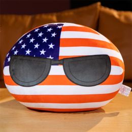 10cm Polandball CountryBall Toy Plush Pendant Plush Doll Belgium Argentina Chile USA FRANCE RUSSIA UK JAPAN GERMANY ITALY BRAZIL