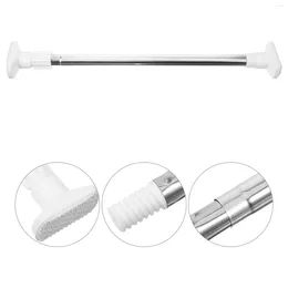 Shower Curtains Hole-free Rod Flexible Closet Home Door Curtain Tie Pole Abs Free-punch