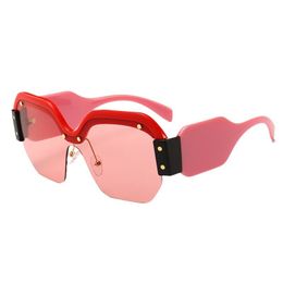 Neue Damen-Sonnenbrillen, modische Einteiler, Sonnenbrillen mit großem Rahmen, Outdoor-Radsportbrillen