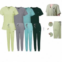 wholesale Operating Room Medical Uniform Scrubs Hospital Working Scrubs Set Medical Supplies Nurse Dental Surgery Suit Workwear V8Qv#