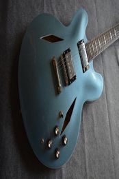SemiHollow DG 335 Jazz Electric Guitar Metal Blue0123457084539