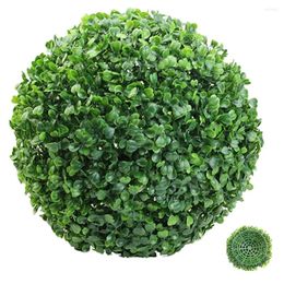 Decorative Flowers Artificial Indoor Plants Hanging Decor Green Leaves Grass Balls Plastic Simulated Topiary