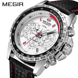 MEGIR Military Watch Men Relogio Masculino Fashion Luminous Army Watches Clock Hour Waterproof Men Wrist Watch xfcs 1010 X0524223v