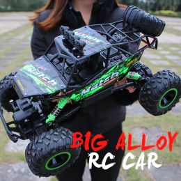 ZWN 1:12 / 1:16 4WD RC-bil med LED-lampor 2.4G Radio Remote Control Cars Buggy off-road Control Trucks Boys Toys for Children