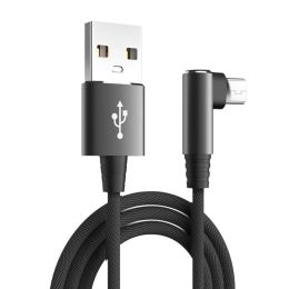 USB Micro Cable 3A 90 Degree Elbow Data Cable Charger Cord for Mobile Phone Accessories Fast Charging Usb Cable