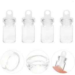 Vases 10 Pcs Pendant Wishing Bottle Glass With Stopper Mini Bottles Jars Lids Small Plug DIY Tiny