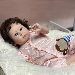 50CM Reborn Girl Finished Already Painted Doll Huxley with High Quality 3D Skin Multiple Layers Painting Visible Veins