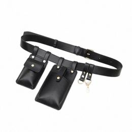 quality Leather Waist Pack Women Belt Bag 2021 New Crossbody Bag Adjustable Belt Phe Pouch Chest Bags Girl Hip Fanny Pack O0t5#