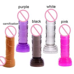 Nxy Dildos Dongs Crystal Dildo Portable Mini Steel Gun Simulation Dildos Tpe Material Sex Toy Wireless Adult 240330