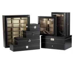 Watch Boxes Cases 261012 Slots Pu Leather Watch Storage Box Organiser Mechanical Mens Display Holder Cases Jewellery Gift Boxes C2192156