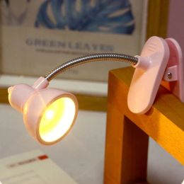 Mini Book Light LED Clamp Reading Lamp Night Lights Books Read Bookmark Bedroom Writing Stand Notebook Home Desk Decoration