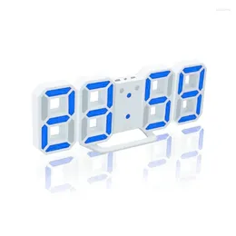 Table Clocks Simple Modern Design 3D Large Wall Clock LED Digital USB Electronic On The Home Decoration