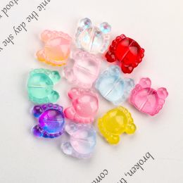 20pcs 14X13MM Charms Cute Crab Beads Czech Glass Lampwork Beads Loose Beads For Jewellery Making Diy Earring Bracelet