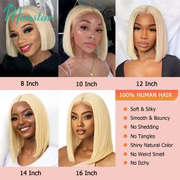 13x6 Blonde Bob Hair Wig Human Hair 613 Hd Lace Frontal Wig 13x4 Brazilian Straight Bob Wig Lace Front Human Hair Wigs for Women