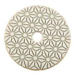 1pc 4 Inch Dry/wet Polishing Pad Sharp Type Flexible Diamond Polishing Pad For Granite Marble Stone Sanding Disc 1/2/3# Grit