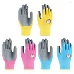 Disposable Gloves 3 Pairs Children's Labor Protection Oven Kids Gardening Gardener Working Pruning For Sports Emulsion Durable Protective
