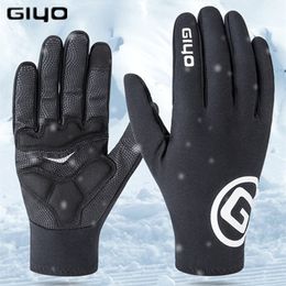 2022 GIYO Men's and Women's Winter Riding Gloves Fleece Warm Race Riding Gloves Gym Fishing Mountain Bike Non-slip Gloves