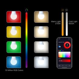 MOSE 1-9PCS 9W AC90-240V Tuya ZigBee Smart LED Light Bulb RGB E27 Dimmable APP Remote Control Alexa Google Home Voice Control