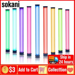 Sokani X25 RGB Colourful Lamp LED Video Light Handheld Light Stick 25W Photographic Light RGB Tube Light for Photo/Studio/Video