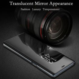 For Xiaomi 12 Pro Case Smart Mirror Leather Flip Cover On Xiaomi12 Xiaomy Xiomi Mi12 Mi 12 Pro 12X 5G Magnetic Book Stand Coque