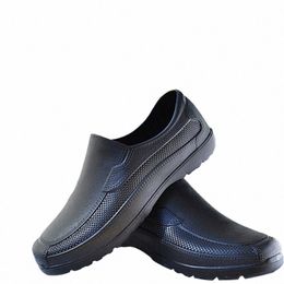 kitchen Work Shoes for Men Hotel Restaurant EVA N Slip Oil Proof Chef Shoes Summer Waterproof Wear-Resistant Rainy Boots n1pt#