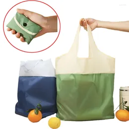 Storage Bags Recyclable Shopping Bag Foldable Polyester Pocket Large Size Accessory Fruit Market Travel Diaper Sundries Pouch