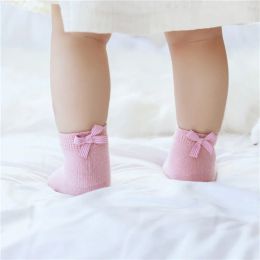 3 pairs baby girl boy socks lace ruffle Bow newborn bebe cheap stuff floor anti slip sox kids infantil clothes accessories