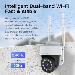 Vstarcam 4MP 2.4G 2 Way Audio Outdoor Waterproof IR Color Night PTZ Cam 5G Wifi IP Camera AI Humanoid Tracking Security Camera