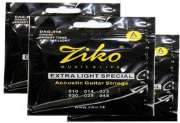 ZIKO 010048 Acoustic Guitar strings DAG010 guitar parts musical instruments guitar Accessories 3sets4631640