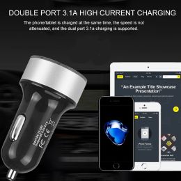 Dual USB QC3.0 Car Charger LED Voltmeter Portable Adapter Durable Universal Cigarette Lighter For Mobile Phones Auto accessories