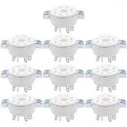 Spoons 10PCS Chassis Mount 8 Pin K8A Octal Ceramic Tube Sockets For KT88 KT66 6SN7 5AR4 GZ34 5881 6V6 5U4G 6550 6J7 GZC8-1