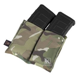 Krydex Elastic Double Open Top Magazine Pouch Fast Draw Molle/Pals Tactical High Speed 5.56ライフルマガジンポーチキャリア