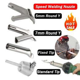 4Pcs Speed Welding Nozzles for Vinyl Pvc Plastic Hot Air Blower Triple-Cornered Speed Nozzle Round Welding Head Y Type Dropship