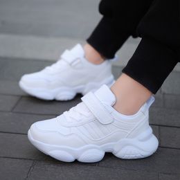 Casual Shoes Boys Light White Chunky Sneakers Kid Summer 5 6 7 8 9 11 Air Leather Sport Footwear Teens Autumn Winter Children