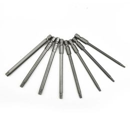 Security Tamper Proof Screwdriver Bits 100mm Long Reach Magnetic Torx Screwdriver S2Alloy Steel T8 T10 T15 T20 T25 T27 T30/T40