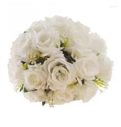 Decorative Flowers Selling Good Quality Marriage Proposal Valentine's Day Wedding Artificial Bridal Bouquet