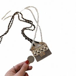 super Mini Metal Crossbody Bags For Women 2021 Fi Luxury Trendy Beading Female Chain Shoulder Handbags Designer 07cd#